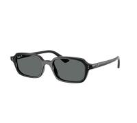 Ray-Ban Unisex Sunglass RB4455F Zuri Bio-Based - Frame color: Black, Lens color: Dark Grey Polarized