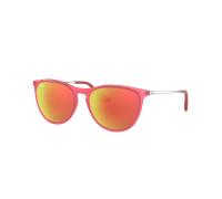 Ray-Ban Unisex Sunglass RB9060S Erika Kids - Frame color: Fuchsia Fluo, Lens color: Brown/Orange