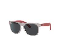 Ray-Ban Unisex Sunglass RB9069S Justin Kids - Frame color: Transparent Grey, Lens color: Dark Grey