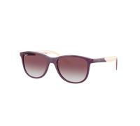 Ray-Ban Unisex Sunglass RB9077S Kids Bio-Based - Frame color: Purple On Beige, Lens color: Violet/Grey