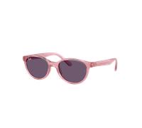 Ray-Ban Unisex Sunglass RB9080S Kids Bio-Based - Frame color: Transparent Pink, Lens color: Violet