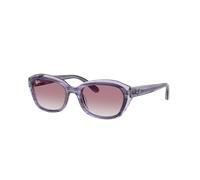 Ray-Ban Unisex Sunglass RB9081S Kids - Frame color: Striped Violet On Transparent Violet, Lens color: Grey Gradient Violet