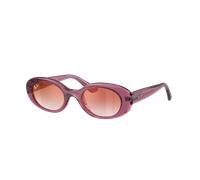 Ray-Ban Unisex Sunglass RB9141S Kids - Frame color: Transparent Violet, Lens color: Clear Gradient Red Mirror Red