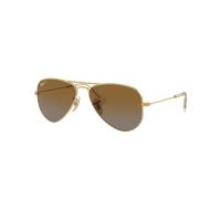 Ray-Ban Unisex Sunglass RB9506S Aviator Kids - Frame color: Arista Gold, Lens color: Brown