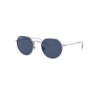 Ray-Ban Unisex Sunglass RB9565S Jack Kids - Frame color: Silver, Lens color: Dark Blue