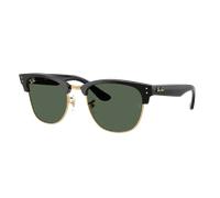 Ray - Ban Unisex RBR0504S CLUBMASTER REVERSE 6677VR Sunglasses Acetate Black Green Squared Normal