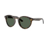 Ray-Ban Sunglasses Unisex 2180 Reverse - Havana Frame Green Lenses 52-22