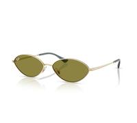 Ray-Ban Unisex Sunglasses Pale Gold Frame, Green Lenses, 59MM
