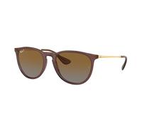 Ray - Ban Woman RB4171 ERIKA 6593T5 Sunglasses Nylon Brown Brown Pantos Polarized Shaded