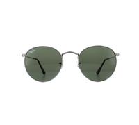 Ray-Ban Unisex Sunglasses Round Metal 3447 029 Gunmetal Green 50 - Grey - One Size