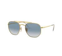 Ray - Ban Unisex RB3648 THE MARSHAL 001/3F Sunglasses Metal Gold Blue Geometric Normal