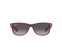 Ray-Ban Unisex's Rb2132 Sunglasses, Matte Purple on Transparent Purple/Grey Gradient, polarised