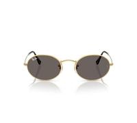 Ray - Ban Unisex RB3547N OVAL 001/B1 Sunglasses Metal Gold Grey Round Normal