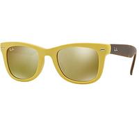 Ray-Ban Wayfarer Folding Sunglasses S, gelb braun