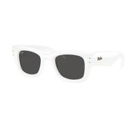 Ray-Ban Sunglasses Unisex Wayfarer Puffer - White Frame Black Lenses 50-23