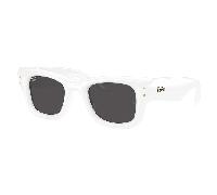 Ray - Ban Unisex Ray - Ban A$AP Rocky RB4940 WAYFARER PUFFER 671/87 Sunglasses Nylon White Squared Normal