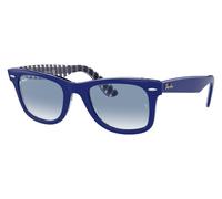 Ray Ban Wayfarer RB2140 13193F 50-22 Blue on Vichy blue / White