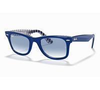 Ray Ban Wayfarer RB2140 13193F 54-18 Blue on Vichy blue / White