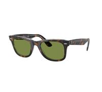 Ray-Ban Sunglasses Unisex Original Wayfarer Classic - Dark Havana On Multicolour Frame Green Lenses 50-22