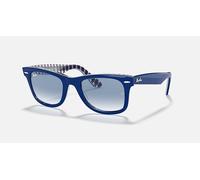 Ray Ban Wayfarer RB2140F 13193F 54-18 Blue on Vichy blue / White