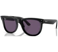 Ray-Ban Unisex Sunglass RBR0502S Wayfarer Reverse - Frame color: Black, Lens color: Violet