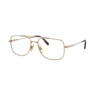 Ray - Ban Unisex RX8797 WILLIAM TITANIUM 1246 Optical frames Titanium Gold Transparent Squared Normal