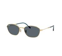 Ray-Ban Sunglasses Woman Rb3749 - Arista Gold Frame Blue Lenses 55-18