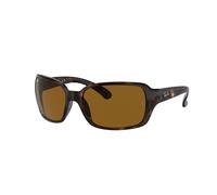 Ray - Ban Woman RB4068 RB4068 642/33 Sunglasses Nylon Turtle Brown Squared Normal
