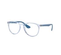 Ray - Ban Woman RX7046 ERIKA 8341 Optical frames Injected Blue Transparent Round Normal