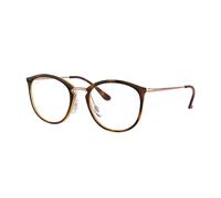 Ray - Ban Woman RX7140 5687 Optical frames Injected Brown Transparent Pantos Normal