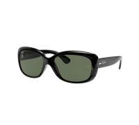 Ray-Ban Woman Sunglass Jackie Ohh - Frame color: Black, Lens color: Dark Green