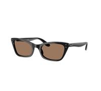 Ray-Ban Sunglasses Woman Lady Burbank - Black Frame Brown Lenses 52-20