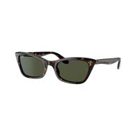 Ray-Ban Woman Sunglass RB2299 Lady Burbank - Frame color: Havana, Lens color: Green