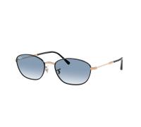 Ray-Ban Woman Sunglass RB3749 - Frame color: Black On Rose Gold, Lens color: Clear Gradient Blue