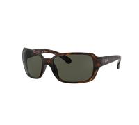 Ray-Ban Womens Sunglasses 4068 894/58 Tortoise Green G-15 Polarized - Brown - One Size