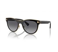 Versace Woman Versace VE2198 1002T3 Sunglasses Metal Black Grey Pantos Polarized Shaded