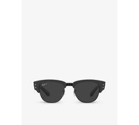 Ray-ban Womens Black Rb0316s Mega Clubmaster Square-frame Branded-arm Acetate Sunglasses
