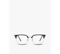 Ray-Ban Eyeglasses Unisex New Clubmaster Optics - Silver Frame Demo Lens Lenses Polarized 51-20