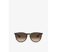 Ray-ban Womens Brown Rb4171 Erika Round-frame Sunglasses