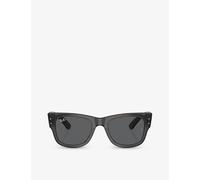 Ray-Ban Womens Ray-Ban Rb0840S Mega Wayfarer Square-Frame Sunglasses Black