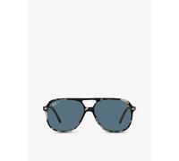 Ray-Ban Womens Ray-Ban Rb2198 Bill Square Acetate Aviator Sunglasses Brown