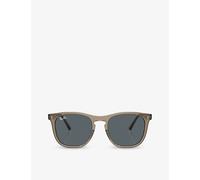 Ray-Ban Womens Ray-Ban Rb2210 Round-Frame Acetate Sunglasses Brown