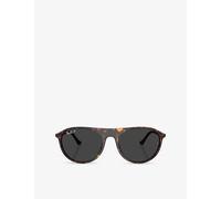 Ray-Ban Womens Ray-Ban Rb2215 Square-Frame Acetate Sunglasses Brown