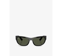Ray-Ban Womens Ray-Ban Rb2289 Mega Balorama Pillow-Frame Sunglasses Black