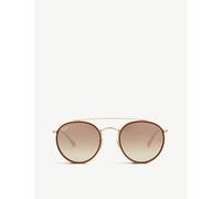 Ray-Ban Womens Ray-Ban Rb3647 Round-Frame Sunglasses Gold