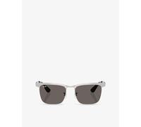 Ray-Ban Womens Ray-Ban Rb3875 Wayfarer Deluxe Square-Frame Metal Sunglasses Silver