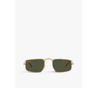 Ray-Ban Womens Ray-Ban Rb3957 Julie Rectangular-Frame Metal Sunglasses Gold