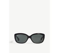 Ray-Ban Womens Ray-Ban Rb4101 Jackie Ohh Rectangle-Frame Sunglasses Black
