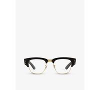 Ray-Ban Womens Ray-Ban Rx0316V Mega Clubmaster Square-Frame Propionate Optical Glasses Black