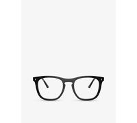Ray-Ban Womens Ray-Ban Rx2210V Square-Frame Optical Glasses Black